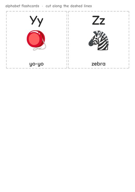 Alphabet Flashcards 5 — free printable for early learners