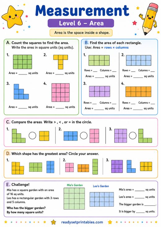 Measurement Worksheets