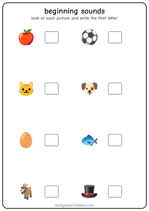 Phonics Worksheets