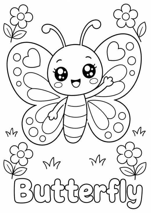 butterfly coloring page — free printable coloring sheet for kids