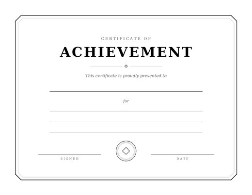 Charts Certificates S Certificate Blank
