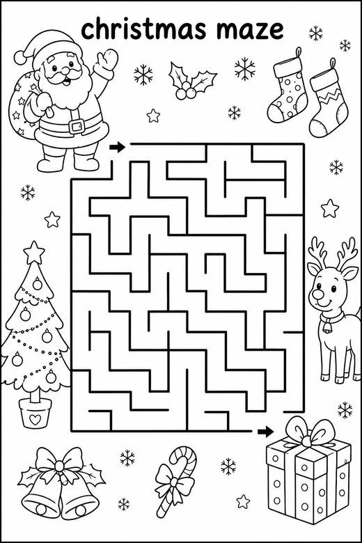 Christmas Mazes
