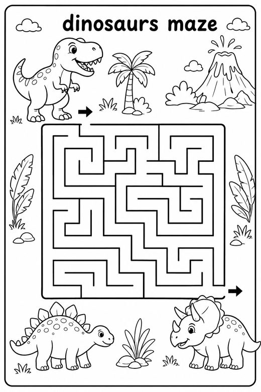 Dinosaur Mazes
