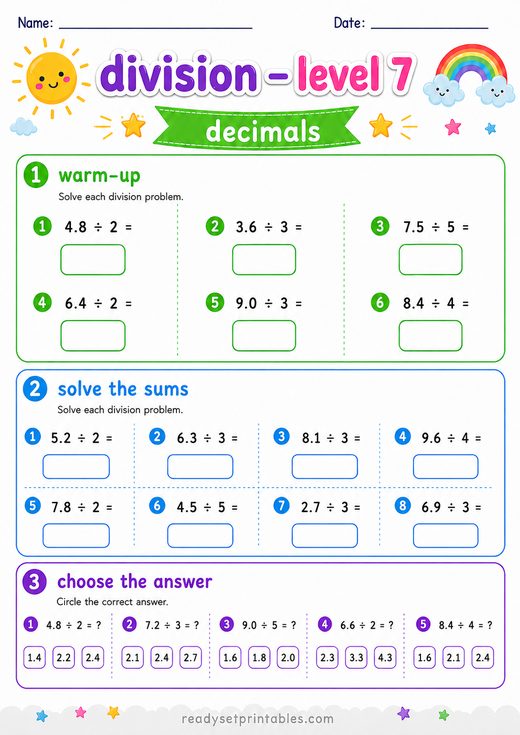 Division Worksheets