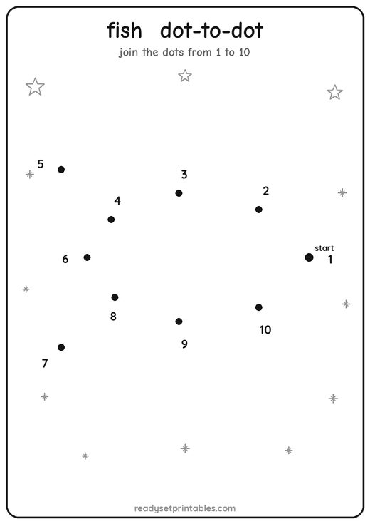 Fish Dot-to-Dot