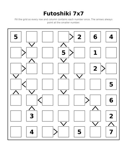 Futoshiki 7x7 03