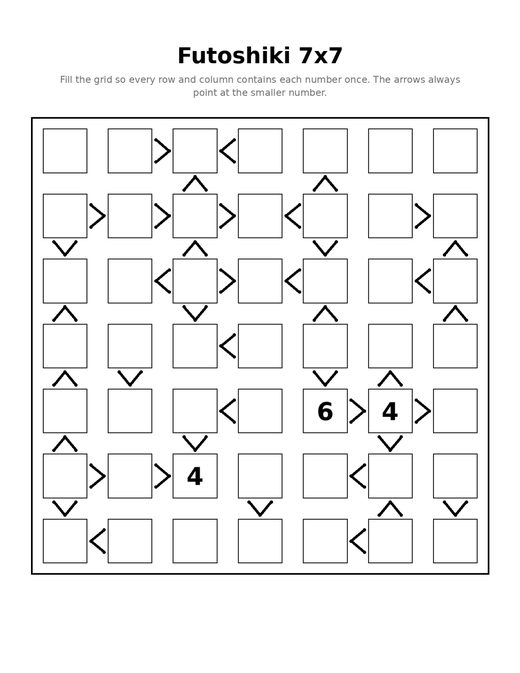 Futoshiki 7x7 04