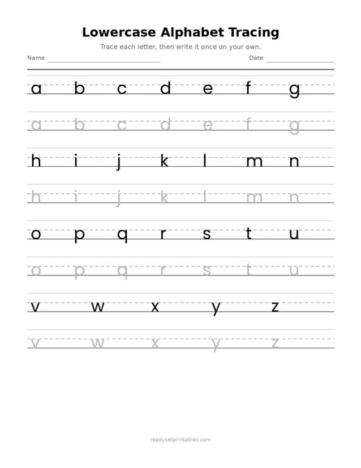 Handwriting Worksheets