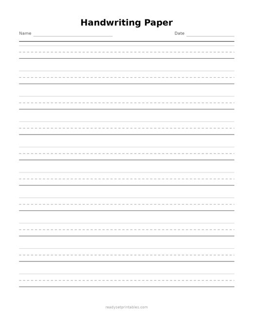 Handwriting Blank Paper G2
