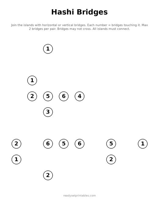 Hashi Bridge Puzzles