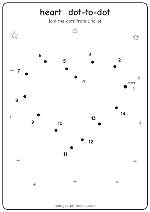 Heart Dot-to-Dot