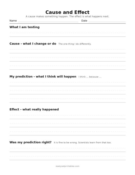 Science Worksheets