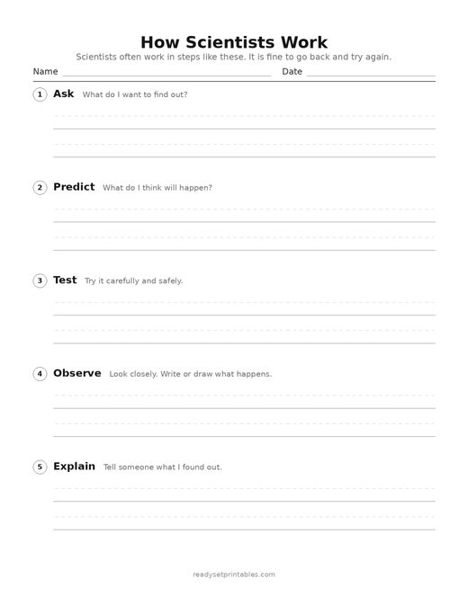 Scientific Method Worksheets
