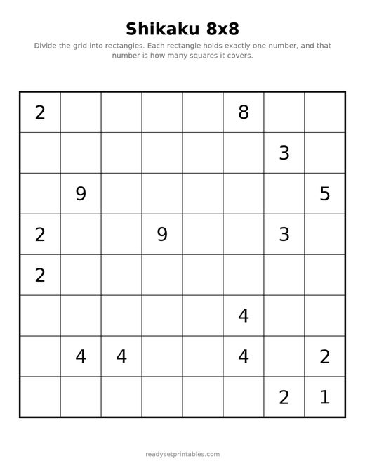 Shikaku 8x8 Medium 02