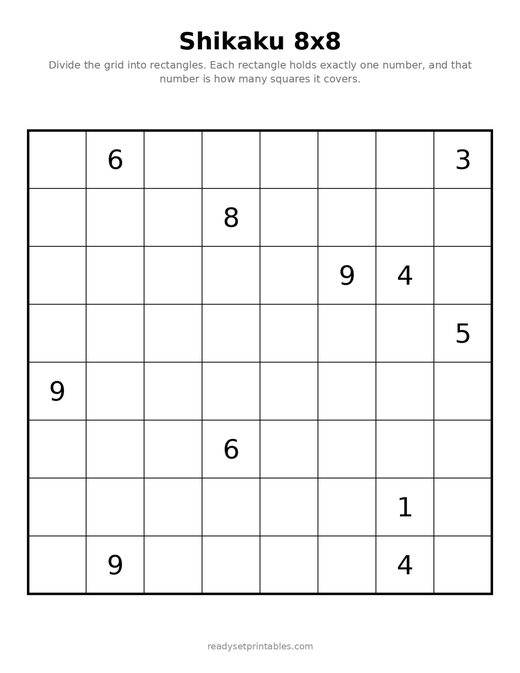 Shikaku 8x8 Medium 05
