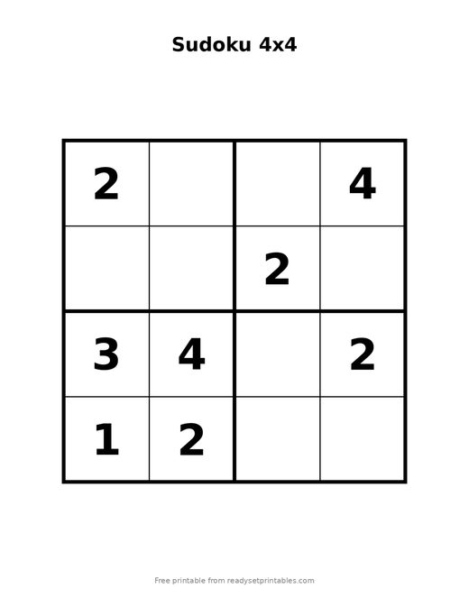 Sudoku 4x4 Easy 04