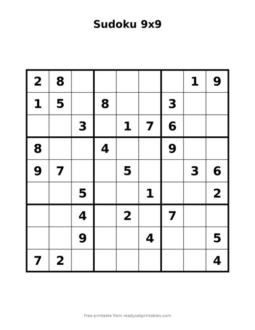 Sudoku 9x9 Easy 08