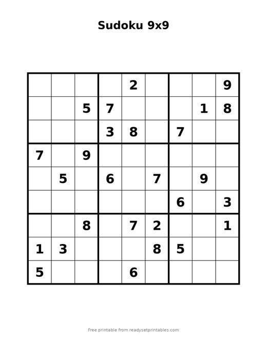 Sudoku 9x9 Expert 02