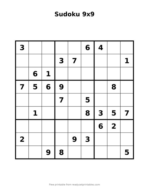 Sudoku 9x9 Expert 03