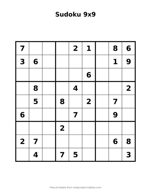 Sudoku 9x9 Expert 07