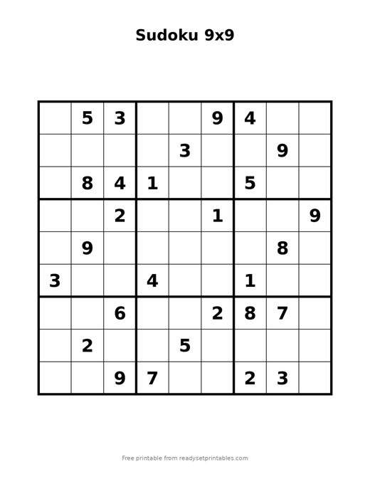 Sudoku 9x9 Expert 09