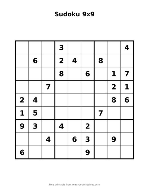 Sudoku 9x9 Extreme 07