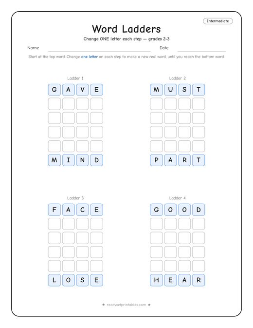 Word Ladders — Intermediate